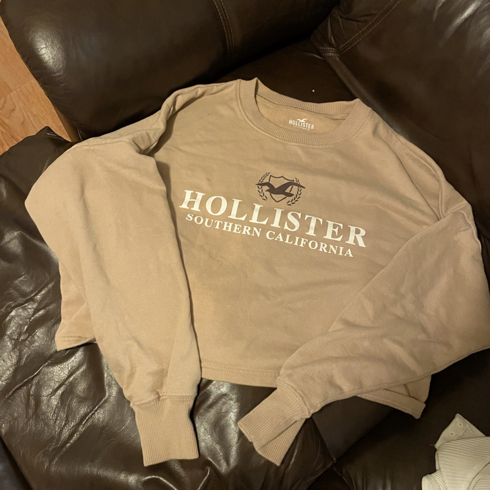 hollister medium cropped sweatshirt